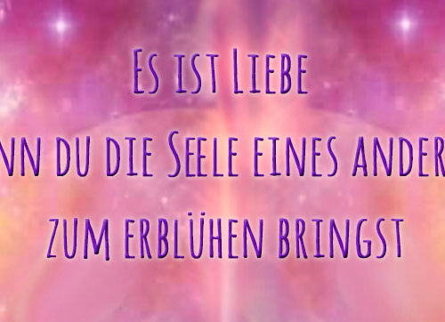 Es ist LIEBE