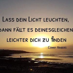 Strandbild mit aufgehender Sonne "Lass dein Licht leuchten