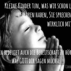 Kleine Kinder beten